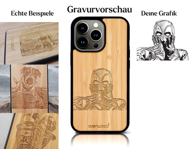 INDIVIDUELL iPhone 13 Pro Bambus-Kunststoff